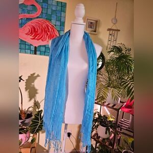 Light Blue Women's Scarf - Soft Lightweight Wrap